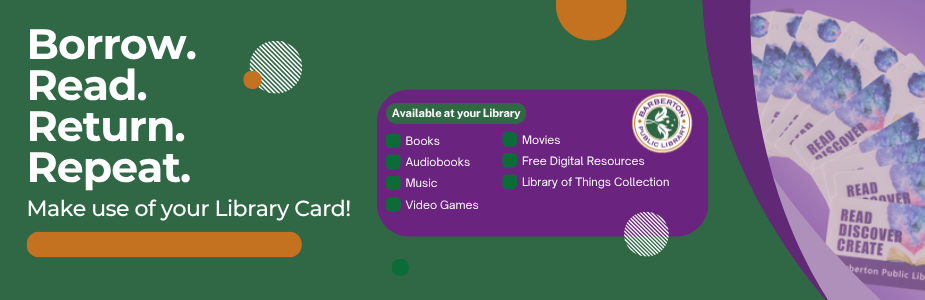 Borrow. Read. Return. Repeat. Make use of your Library card! More details in the body.