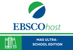 EBSCOhost logo with text that reads mas ultra school edition