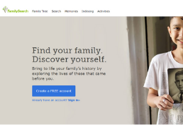 Family Search homepage