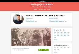 Heritage Quest homepage