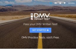 DMV written test homepage