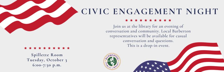 Civic Engagement Night, October 3 at 6 p.m.
