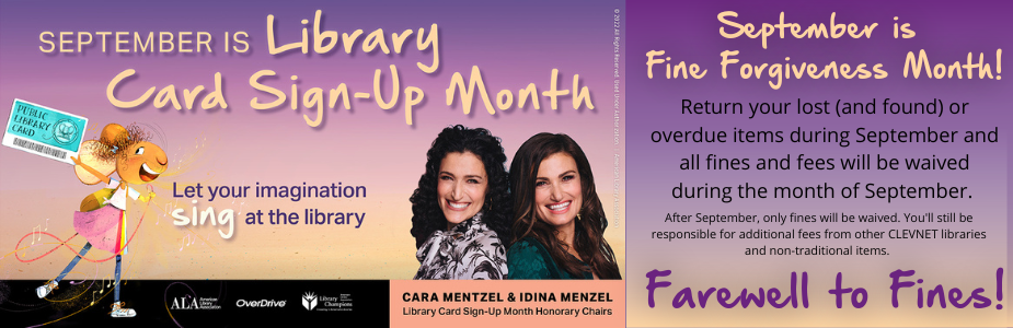 September is Library Card Sign-Up Month and Barberton Public Library goes Fine-free